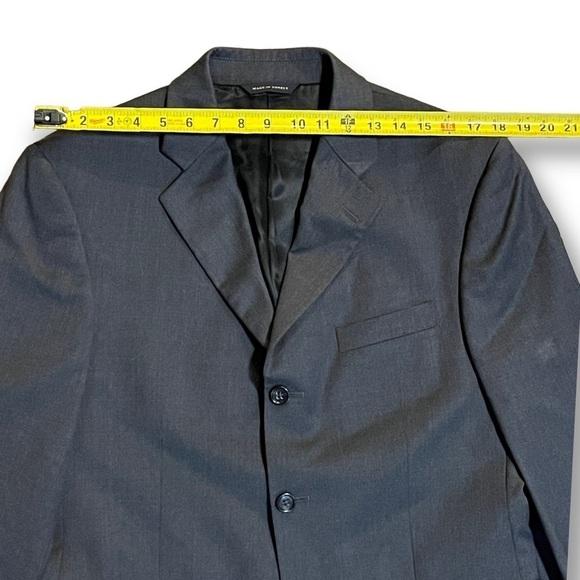 Banana Republic Men’s Charcoal Wool Blazer - Size 40S - Picture 4 of 10